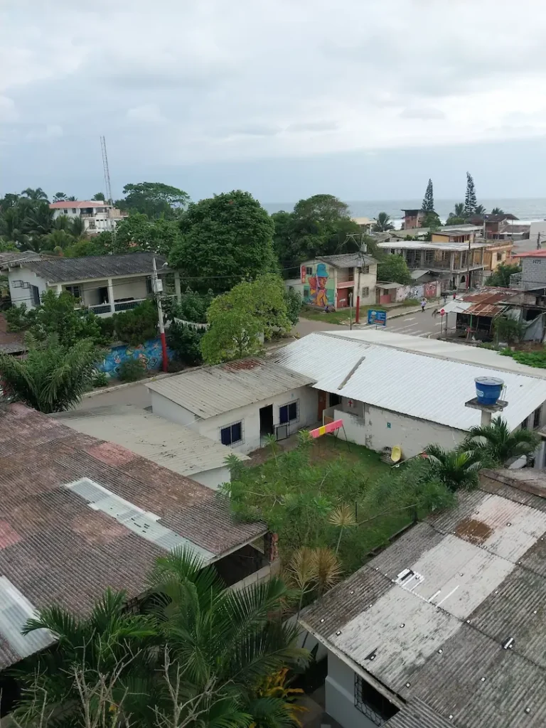 View of Olón from the rooftop