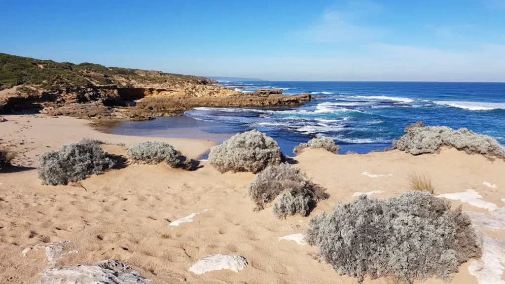 Sandy rocky beach