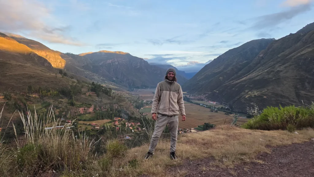 Daniel Hannah in the sacred valley of Peru