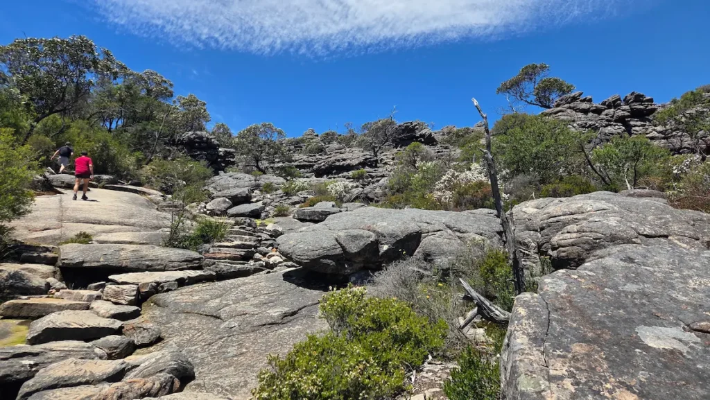 Rock-scrambling through the Grampians