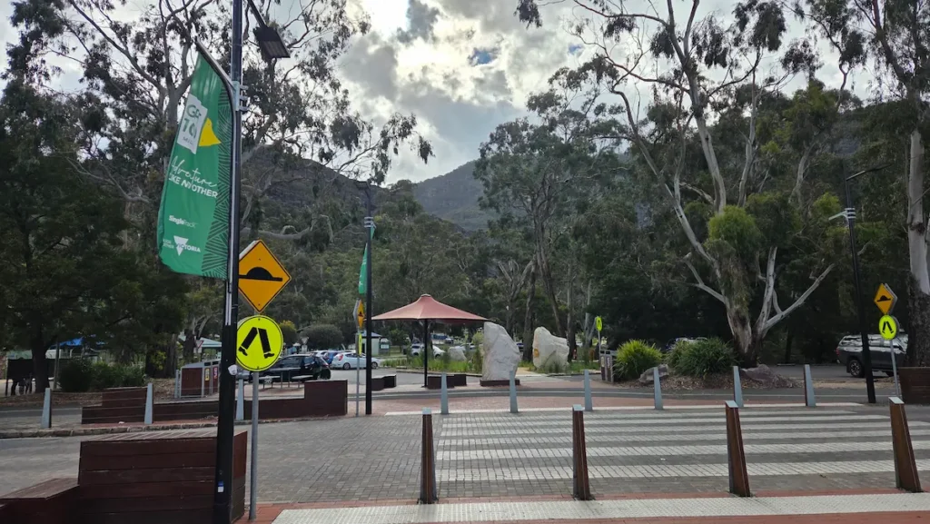 View of the parks across from Halls Gap, Grampians